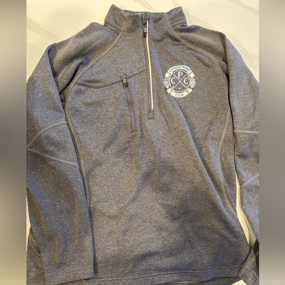 Gray Half-Zip Men's Sweater